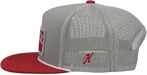 Vista 2 de HOOEY Sombrero de cierre ajustable con licencia oficial para hombre, Mezclilla blanco