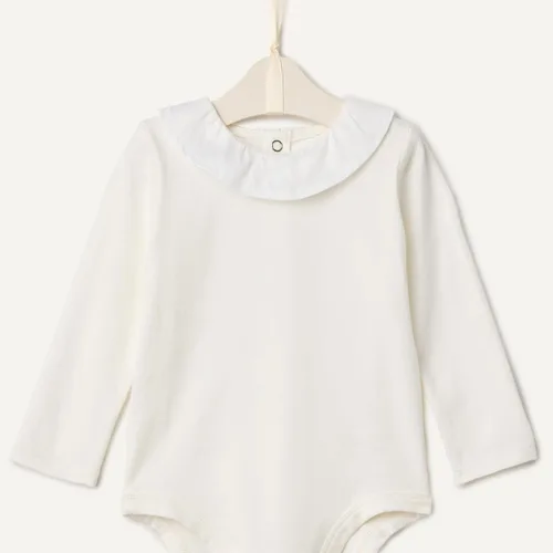 Vista 4 de Tienda Essentials x Sofia Grainge - Body de manga larga con cuello con volantes para bebé, 2
