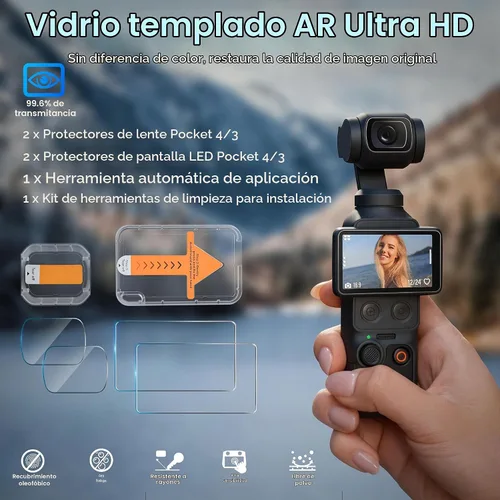 Vista 6 de Tomat AR - Protector de pantalla para DJI Osmo Pocket 4/Pocket 3, 2