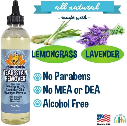 Vista 4 de Bodhi Dog Removedor de manchas de lágrimas, elimina las manchas de lágrimas, saliva y moco de perros y gatos, solución suave y natural para pieles