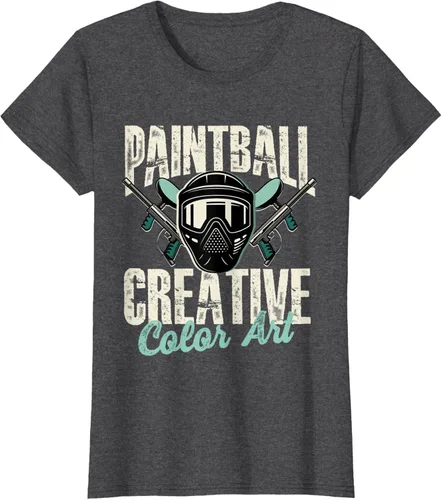Vista 5 de Paintball Creative Color Art - Camiseta Paintball Paintball, Negro