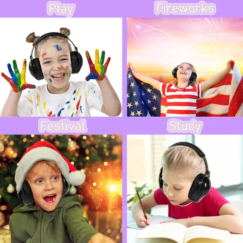 Vista 8 de ZOHAN 030 - Auriculares con cancelación de ruido para niños, protección auditiva para niños con autismo