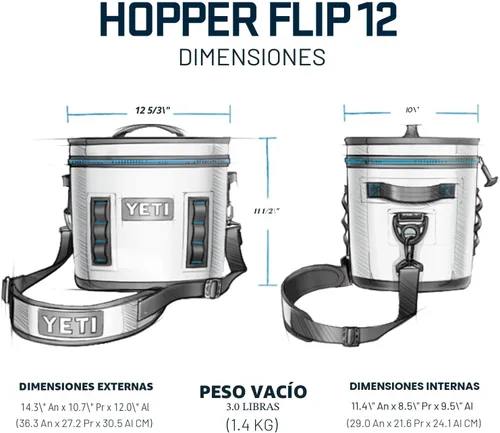 Vista 4 de YETI Hopper Flip 12 - Enfriador portátil Oliva