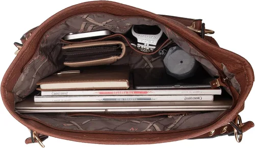 Vista 6 de Montana West Hobo Bags para mujer con asa superior, bolso de hombro