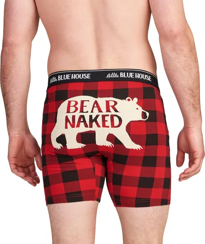Vista 2 de Little Blue House by Hatley Bear & Moose Joke Boxers para hombre