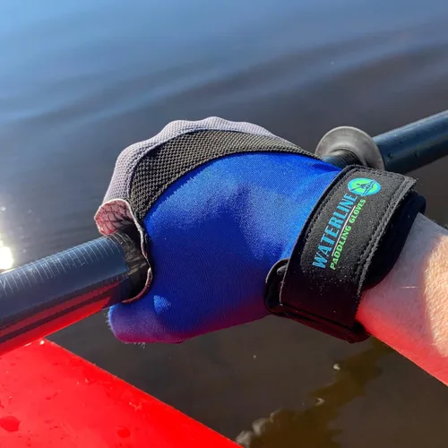 Vista 6 de Waterline Half Finger Paddling Gloves for Kayaks, Canoes and SUP Paddle Boards