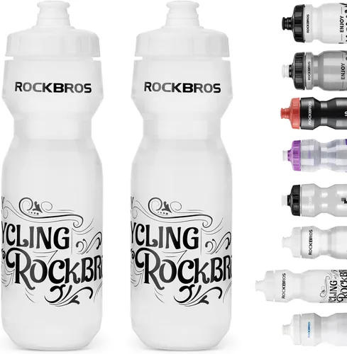 Vista 17 de ROCKBROS Botella de agua para bicicleta de 20oz-25oz Squeeze Ciclismo