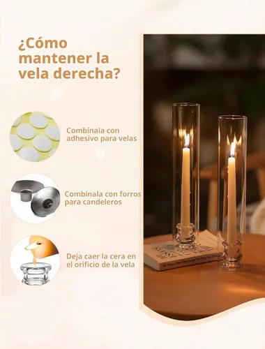 Vista 6 de NUPTIO Candelabros de cristal Hurricane para centro de mesa, 12.6 pulgadas Portavelas a granel con cubierta de chimenea cilíndrica transparente alta