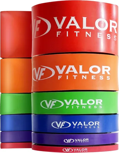 Vista 10 de Valor Fitness Bandas de resistencia PRB para dominadas, prensas de banco, sentadillas, peso muerto y más, tallas XS-XXL