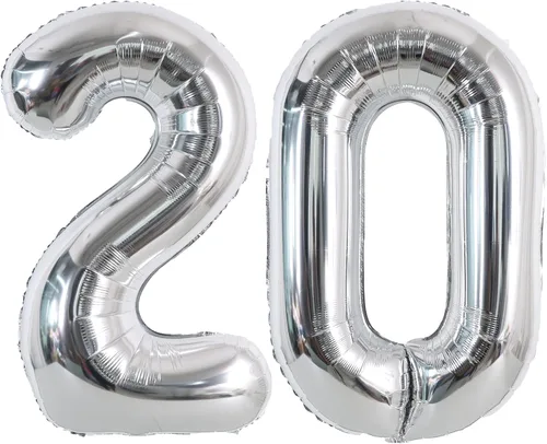 Vista 83 de Globos de números grandes, negros, de 40 pulgadas