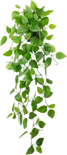 Vista 19 de LOYWREE Plantas Artificiales de 35.4 Pulgadas en Maceta Negra Plantas Colgantes Falsas Realistas en Maceta con Hiedra Artificial y Pothos - Ideal