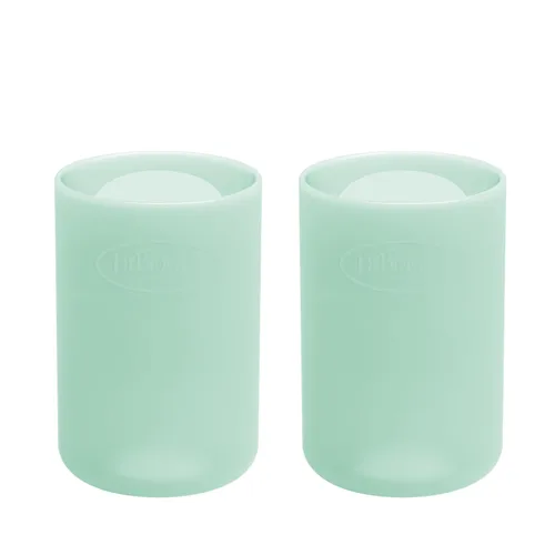 Vista 13 de Dr. Brown's Options+ Funda estrecha para botella de vidrio, 100% silicona, rosa, sin BPA, 4 onzas, paquete de 1