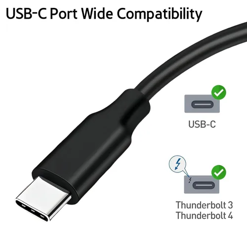 Vista 5 de Cable USB 3.0 B de 3.3 pies, cable USB C a USB-B 3.0, cable USBC a USB 3.1 tipo B, cable de impresora de alta velocidad de 5 Gbps para computadora