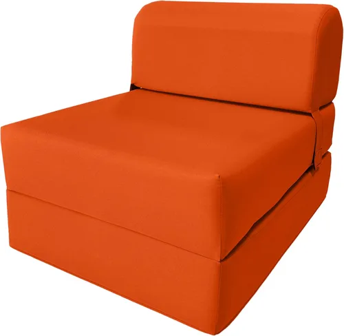 Vista 50 de D&D Futon Furniture. Silla plegable de espuma, sofá de estudio, colchón de espuma plegable para invitados (6 x 24 x 70 pulgadas, negro)