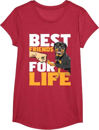 Vista 73 de Best Friends for Life - Rottweiler Animal Dog Lover Breeder T-Shirt