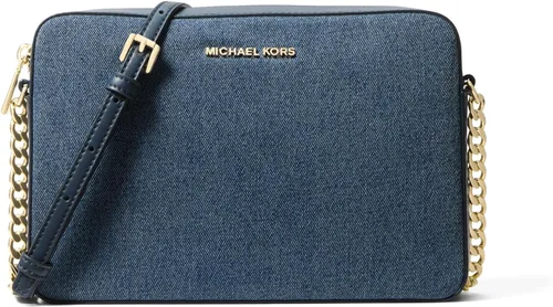 Vista 7 de Michael Kors Women's Jet Set Large Crossbody Bag Negro Saffiano