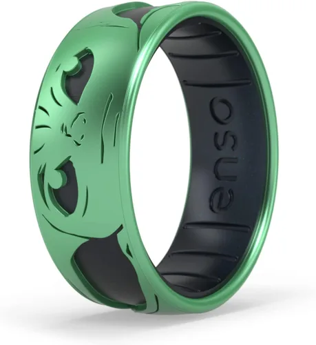 Vista 28 de Enso Rings Anillo de boda de silicona – Diseños grabados de Star Wars – Ajuste cómodo – Hecho en Estados Unidos – Ideal para uso activo