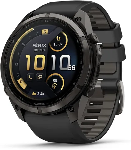 Vista 18 de Garmin fēnix® 9 Pro, titanio, 1.850 in, naranja otoño/naranja chispa