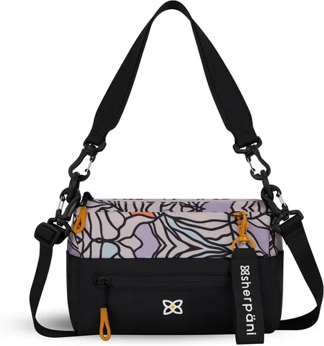 Vista 95 de Sherpani Skye - Bolso cruzado pequeño, de nailon, ligero, para mujer, con protección RFID