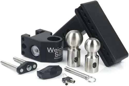 Vista 2 de Weigh Safe Soporte de Bola de Enganche de Remolque Ajustable - Enganche de Caída Ajustable de 8 Pulgadas para Receptor de 2.5 Pulgadas - Enganche