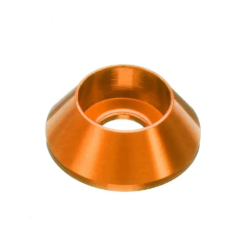 Vista 7 de 20pcs M6 Cono Arandelas de Copa Anodizado Aleación de Aluminio Junta de Tornillo Arandelas avellanadas (negro)