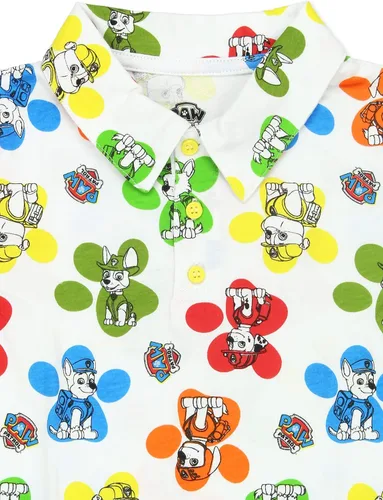 Vista 3 de Paw Patrol - Camiseta polo de manga corta con cuello para niños pequeños
