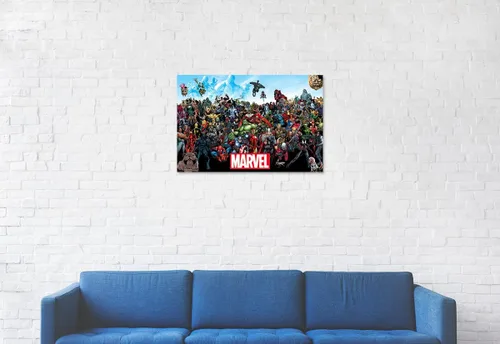 Vista 6 de POSTER STOP ONLINE Marvel Comics Universe - Póster de cómic (todos los personajes de Marvel) (tamaño 36 x 24 pulgadas)