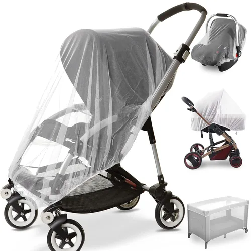 Vista 14 de Mosquitera para cochecito de bebé (paquete de 2) – Protección de malla duradera para moisés, cunas, corrales, Pack N Plays y mini cunas portátiles