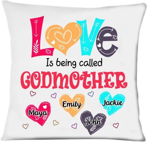 Vista 24 de Abuela - Almohada personalizada con corazón de amor, almohada personalizada para mamá, regalos para abuela, mamá de hija, nietos, día de la madre