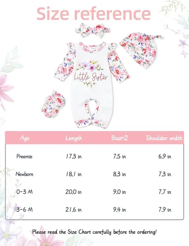 Vista 9 de Mono de manga larga con estampado floral para bebé o niña