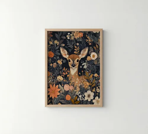 Vista 23 de Póster de Arte de Murciélago, Estilo William Morris Retro de Mediados de Siglo Botánico Victoriano Academia Oscura Decoración Gótica Galería 10a