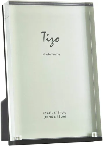 Vista 12 de TIZO Marco de fotos vertical Lucite de 4 x 4 pulgadas, duradero, 1 pulgada de grosor transparente y cierres magnéticos, elegante y práctico marco