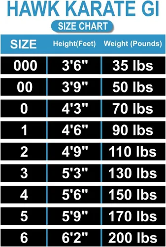 Vista 7 de Hawk Sports Karate Uniform for Kids & Adults Lightweight Student Karate Gi Martial Arts Uniform with Belt