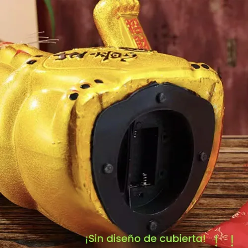 Vista 2 de Gato de la suerte de la fortuna Maneki Neko de porcelana japonesa de 9 pulgadas #20CM