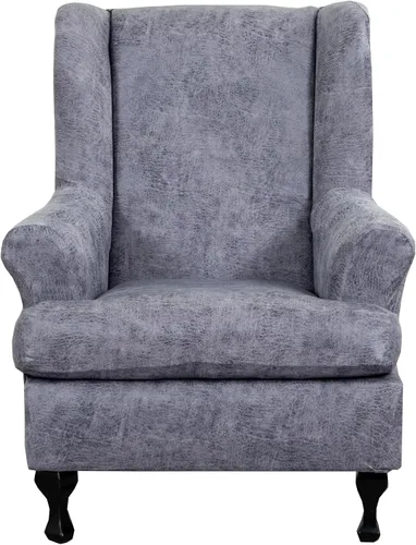 Vista 33 de CRFATOP 2 fundas elásticas para silla con respaldo de alas de mariposa, fundas de tela de elastano con respaldo de ala, fundas para sillón con parte