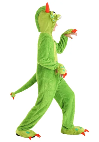 Vista 3 de Disfraz de Monstruo Verde con Manchas para Niños Multicolor