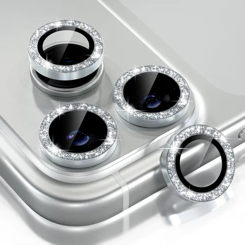Vista 145 de Choiche Compatible para iPhone 16 Pro/iPhone 16 Pro Max Protector de Lente de Cámara, Vidrio Templado 9H Protector de Pantalla de Cubierta de Cámara