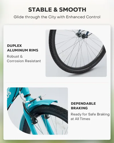 Vista 5 de VIRIBUS Triciclo plegable para adultos, triciclo plegable de 7 velocidades para adultos con cesta con ruedas extraíble, bicicletas plegables de 3