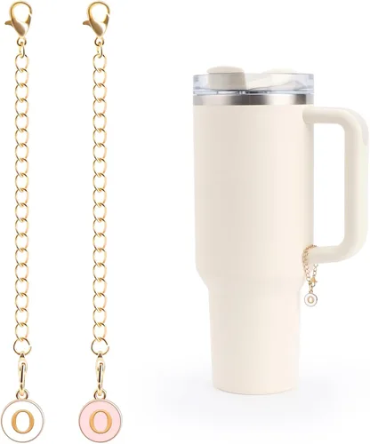 Vista 15 de Accesorios de Copa Stanley de 2 piezas - Dije de 26 letras adecuado para vasos térmicos modernos y Hydro Flask, identificación de mango de taza