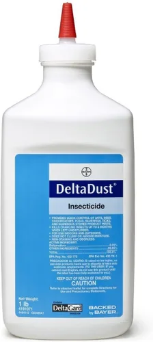 Vista 2 de 1 libra de Delta Dust insecticida para plagas con plumero aplicador manual de polvo, para abejas carpinteras, chinches, avispas, control de plagas