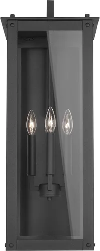 Vista 12 de Capital Lighting 934611OZ Hunt - Farol rectangular de pared para exteriores, cristal transparente, 1 luz de 100 vatios, 15 pulgadas de alto x 6