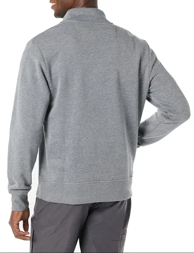 Vista 3 de Tienda Essentials - Sudadera de vellón, cuarto de cremallera y manga larga para hombre