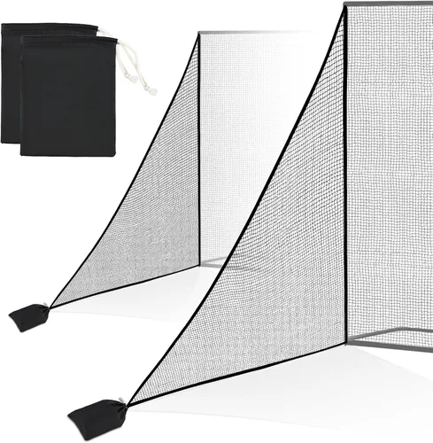 Vista 8 de 15x30ft Golf Net(4 Buttons, 10 Straps and 1 Rope), 10x10ft Soccer Net(Installation Rope Included), 7x7ft Golf Side Net(2 Park)