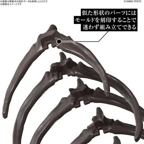 Vista 6 de Bandai Hobby Mosasaurus Imaginary Skeleton 1/32 Dinosaur Model Kit