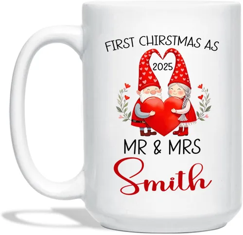 Vista 16 de Taza Personalizada Construcción De Muñeco De Nieve Con Nombre, Taza De Café De Navidad Muñeco De Nieve, Tazas De Árbol De Navidad Personalizadas