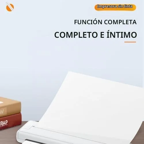 Vista 8 de Impresora térmica portátil A4 Mini impresora térmica 200dpi impresora sin tinta Bluetooth recargable impresora para oficina