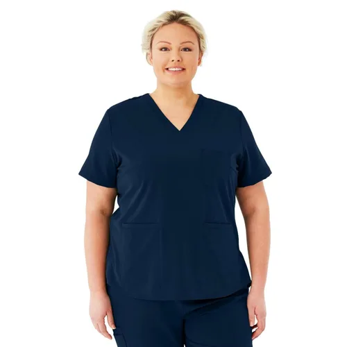 Vista 11 de Medline Lexington AVE - Camiseta médica para mujer, color morado real, talla M, cada una Negro