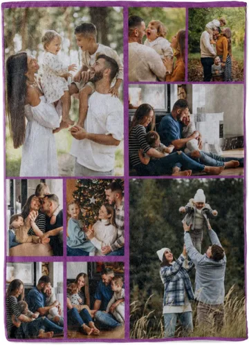 Vista 12 de Manta personalizada con collage de fotos, texto, mantas con imágenes personalizadas, regalos para cumpleaños, para madres, papás, manta de fotos