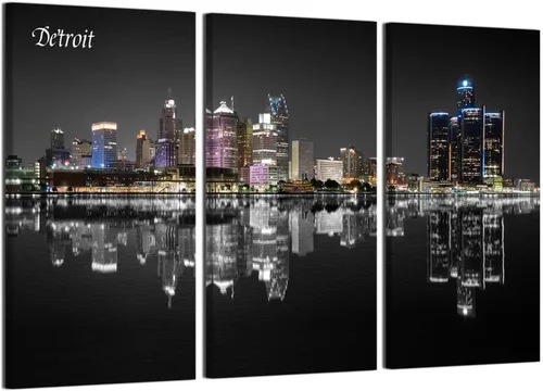 Vista 22 de Arte de pared con puente de Memphis Hernando de Soto, decoración de pared en blanco y negro, paisaje urbano de Tennessee, lienzo, impresión