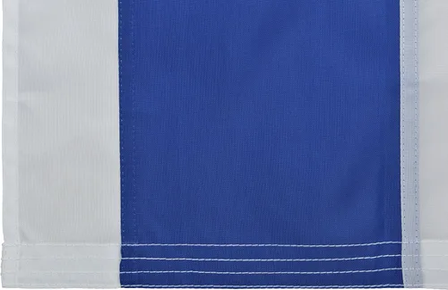 Vista 4 de Bandera de Israel de 3 x 5 pies 210D de nailon bordada de alta calidad para exteriores